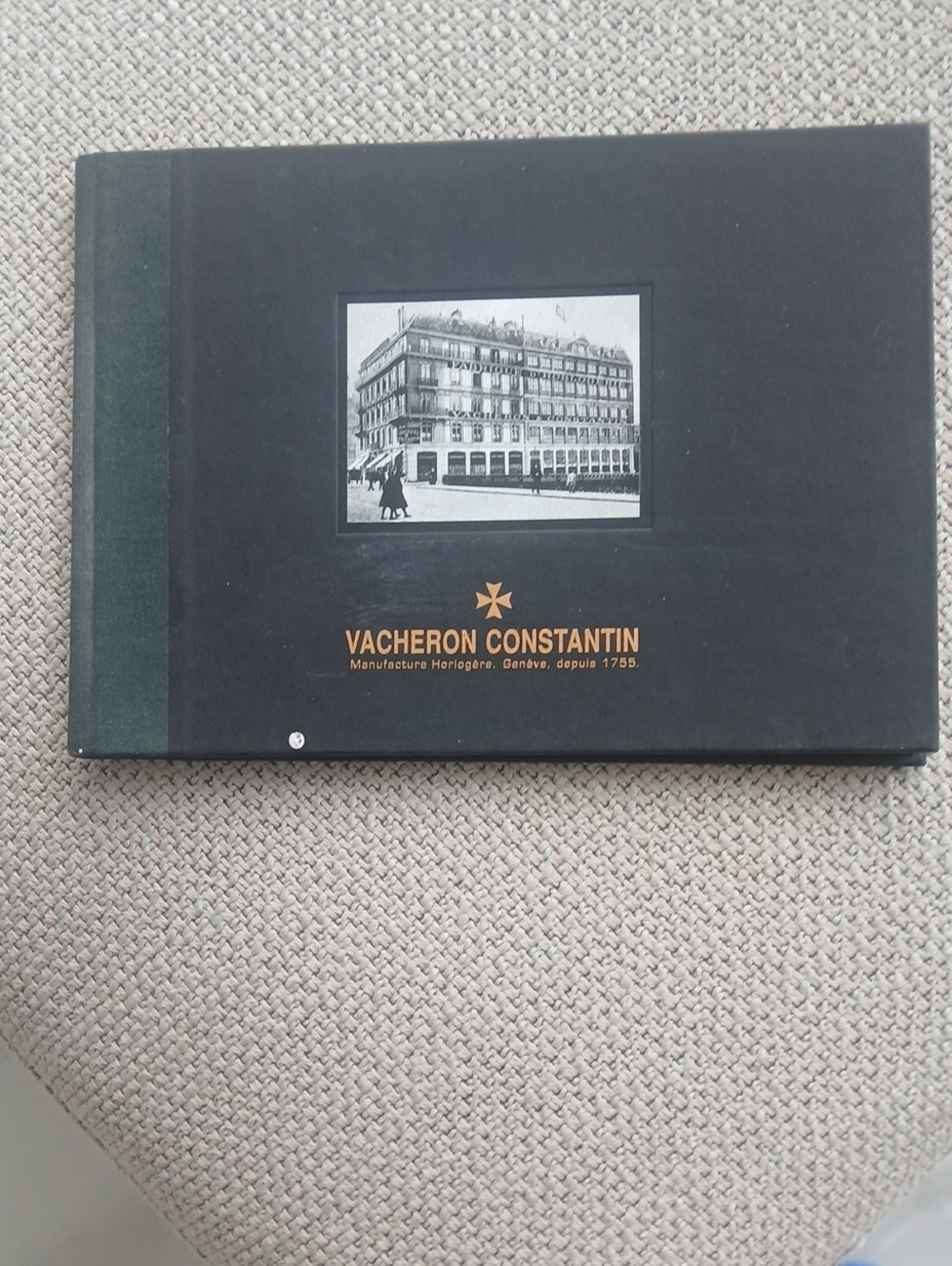 Vacheron Constantin Black Hardcover Book with Gold Logo